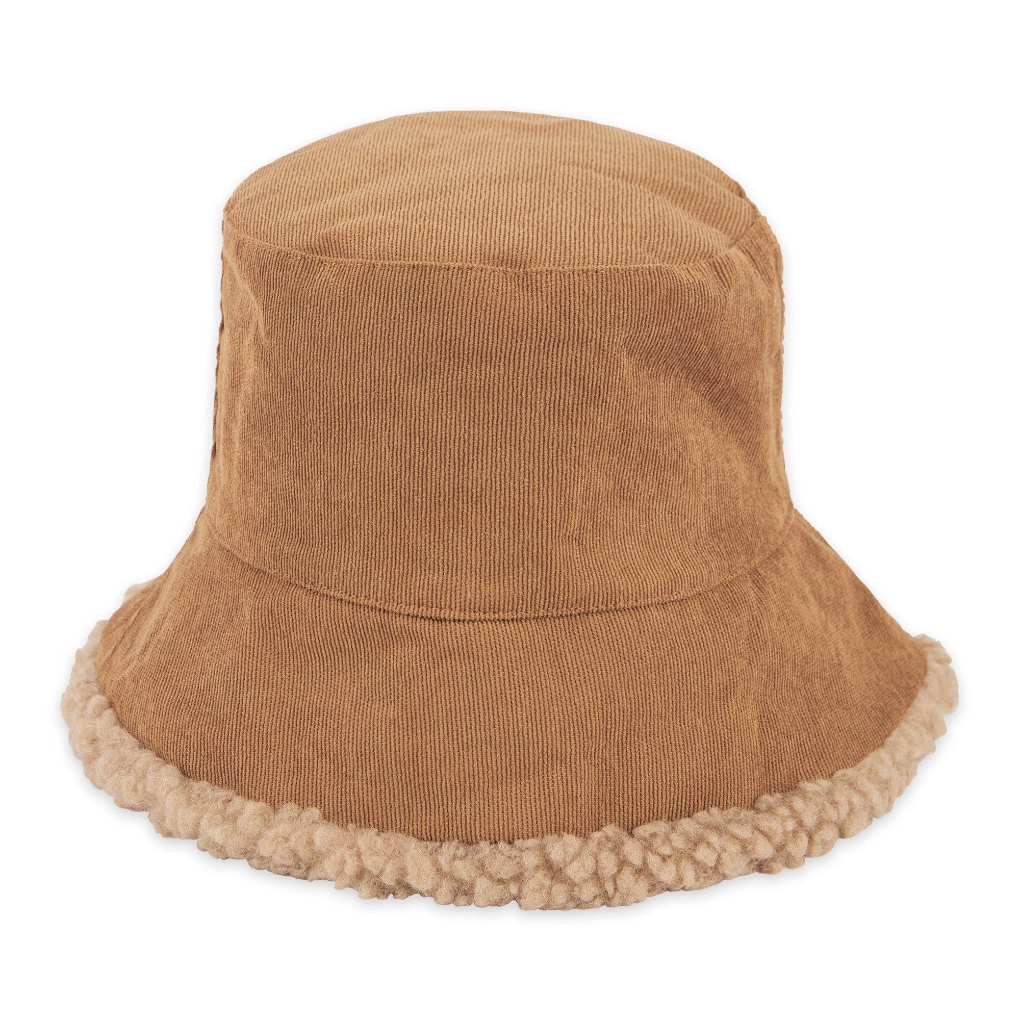 Hadley Wren - Wholesale Bucket Hat - Women's - Corduroy Reversible Bucket Hat - Brown0