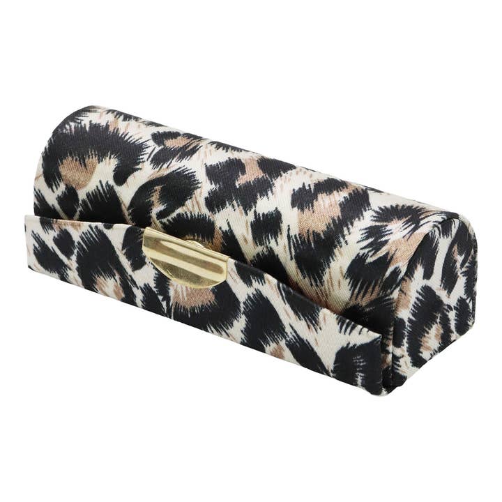 ASSORTED Exotic Leopard Print Satin Lipstick Case W/ Mirror for wholesale on Faire2