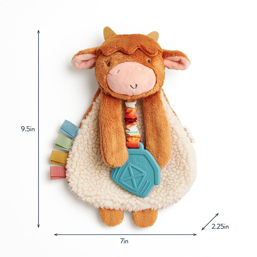 Itzy Ritzy - Wholesale Teether (Not Clip-On) - Baby - Highland Cow Itzy Friends Lovey™ Plush2