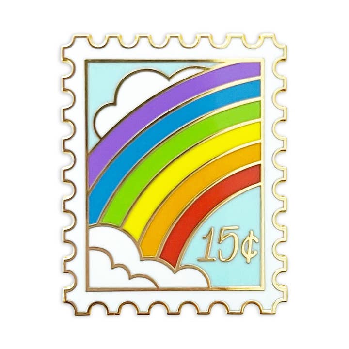 Rainbow Enamel Pin for wholesale by Sablewood Paper Company