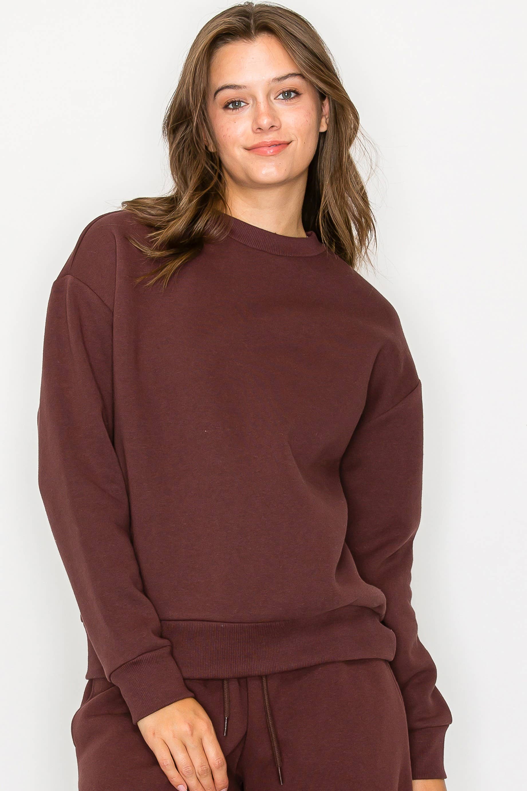 Vanilla Monkey – Engroshandel Sweatshirt - Dame – Afslappet Fleece Crewneck Sweatshirt3