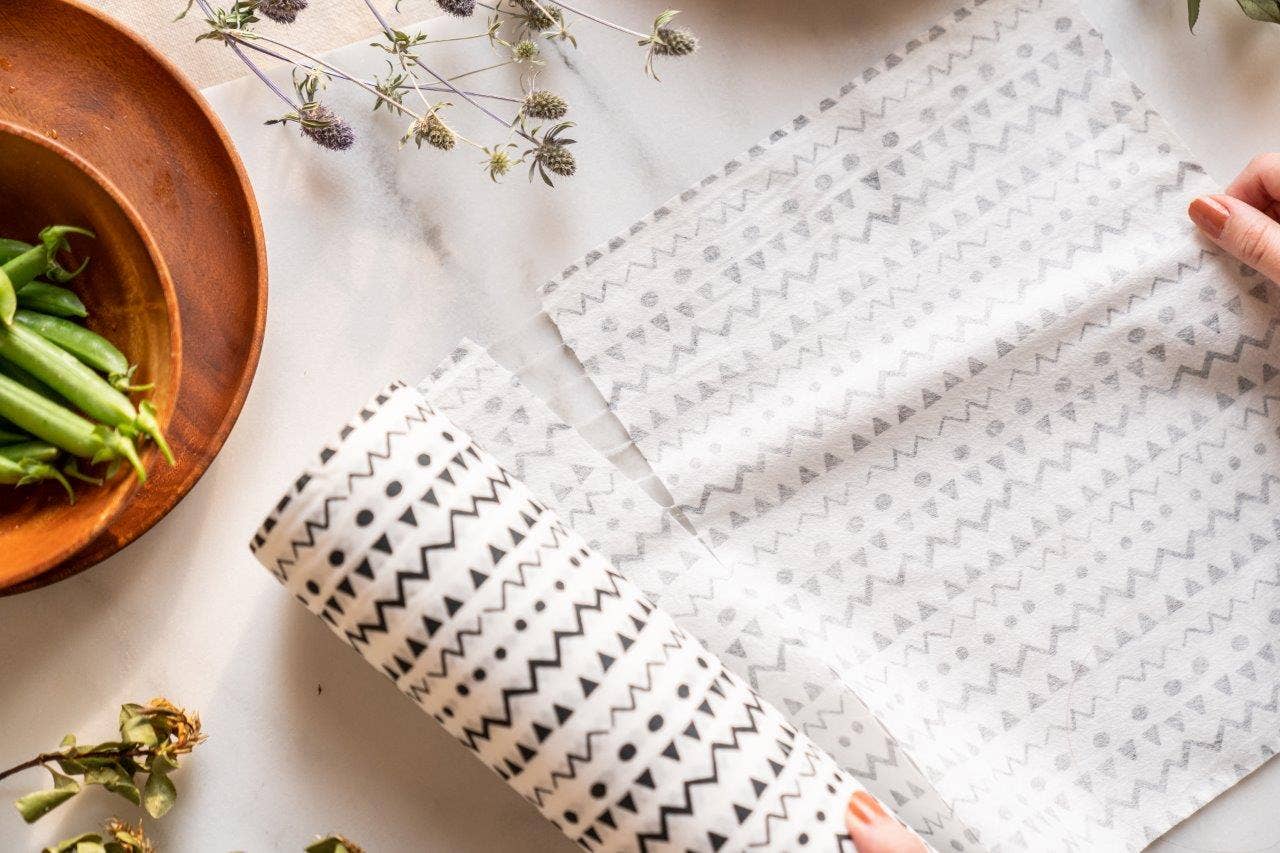 NUTS Innovations - Wholesale Dishcloth - “Ethno” reusable bamboo viscose kitchen roll1