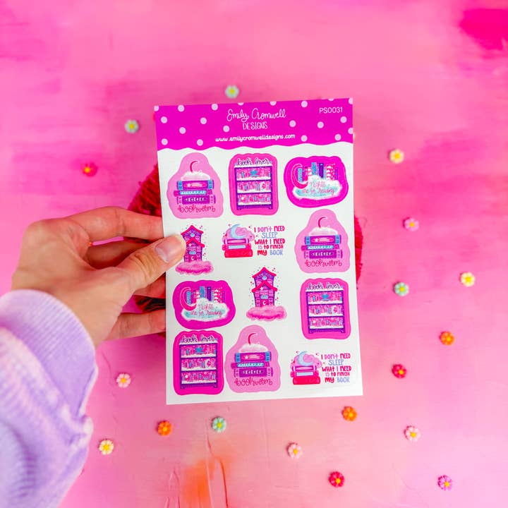 Emily Cromwell Designs - Wholesale Sticker - Bookish Dreams Planner Stickers PS0031