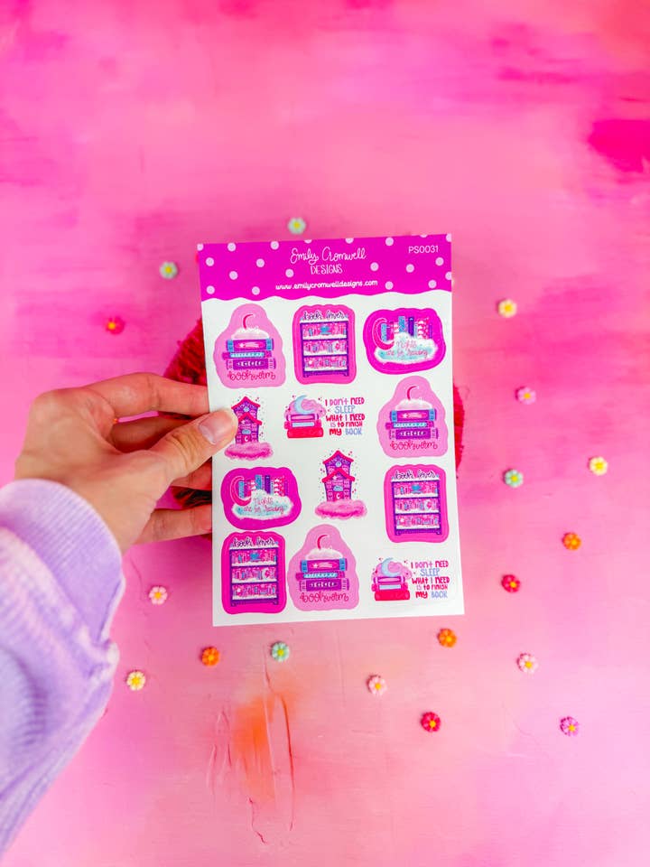 Bookish Dreams Planer-Aufkleber PS0031 für den Großhandel von Emily Cromwell Designs