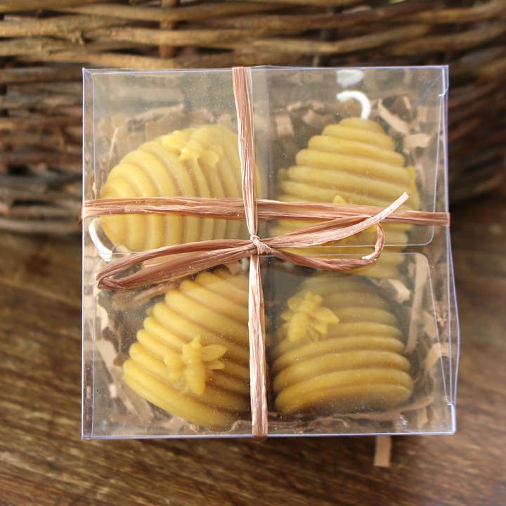 Happy Honey Bee Co. - Wholesale Gift bag set/pack - Pure Beeswax Bee Skep Candle Gift Set9