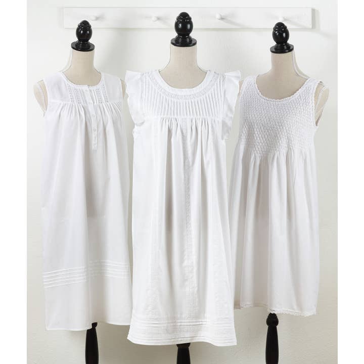 White Embroidered Nightgown for wholesale on Faire1