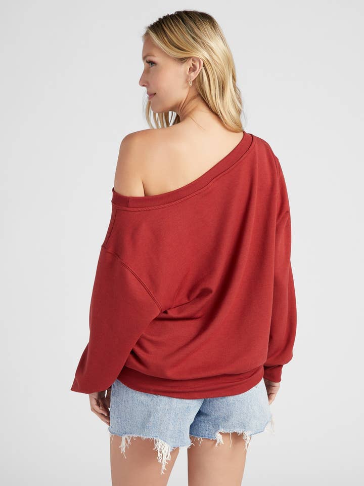 Seventy Eight and Sunny (SEAS) - Wholesale Sweatshirt - Women's - Brooksville One Shoulder Sweatshirt14