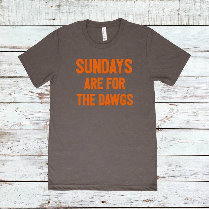 Sundays are for The Dawgs Tee for wholesale by Mistakes on The Lake