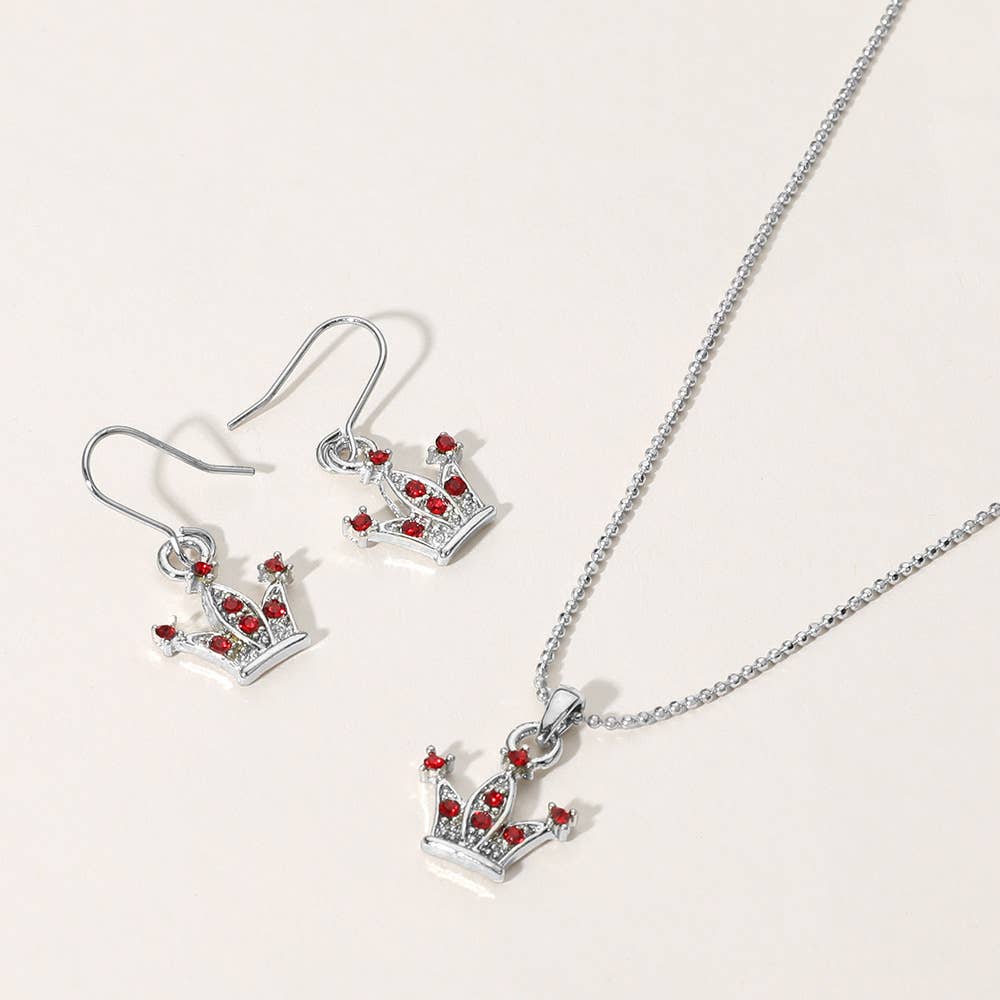 Sensibling Corp. - Wholesale Pendant/Charm Necklace - Rhinestone Embellished Crown Pendant Necklace4