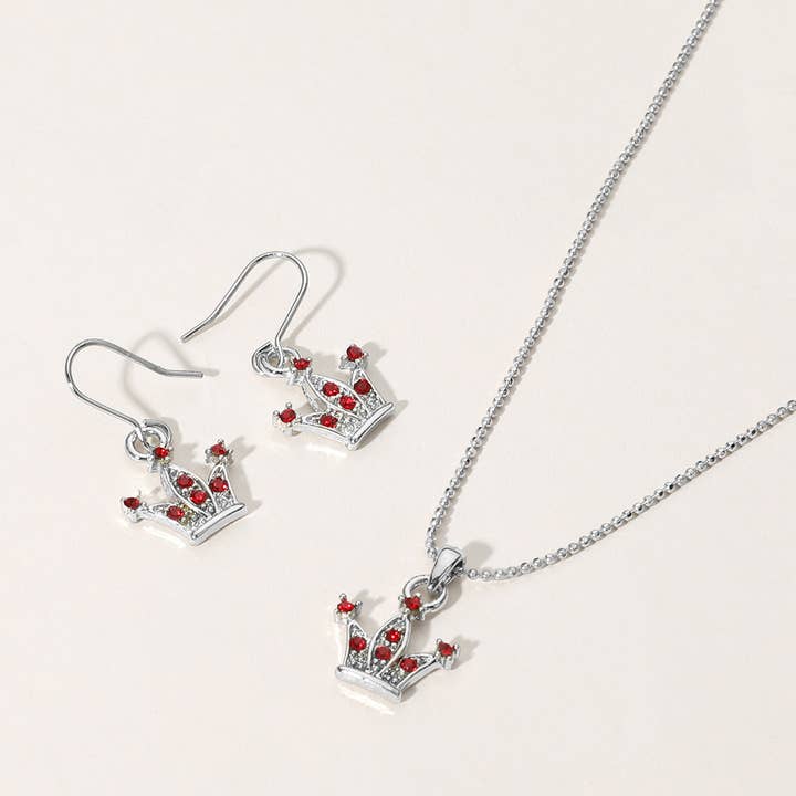 Sensibling Corp. - Wholesale Pendant/Charm Necklace - Rhinestone Embellished Crown Pendant Necklace4