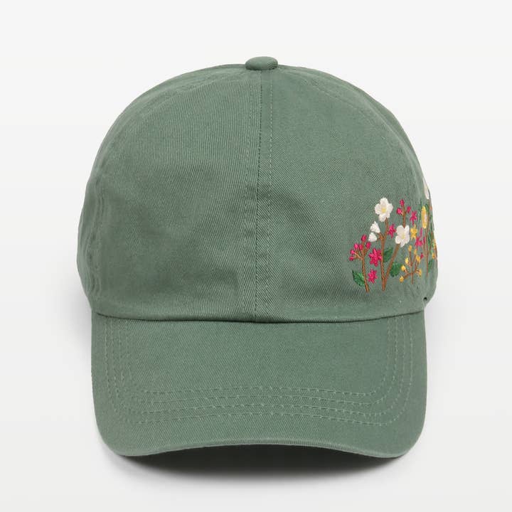 David And Young - Wholesale Baseball Cap - Women's - Flowers Side Embroidery Cotton Baseball Cap
