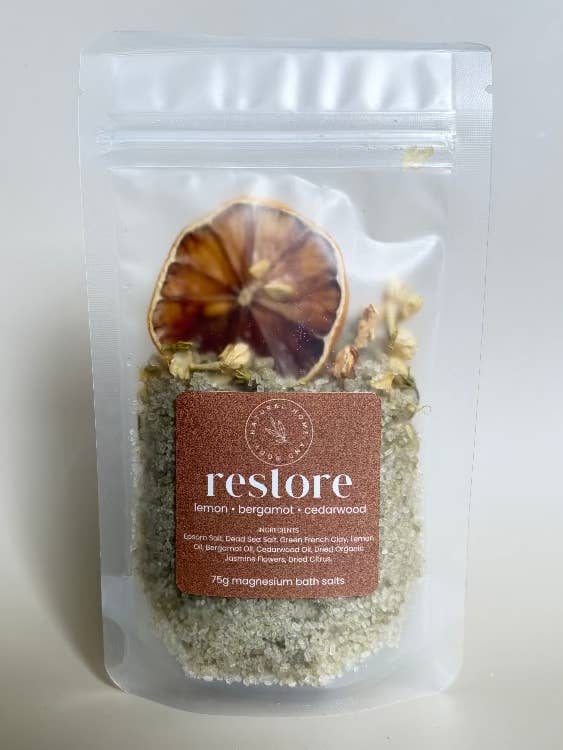 Magnesium Bath Salts - Restore for wholesale by Natural Home and Body