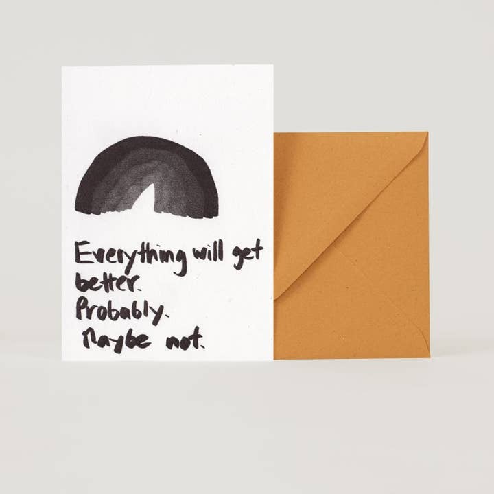 Carte pliante Black Rainbow pour la vente par superjujupress