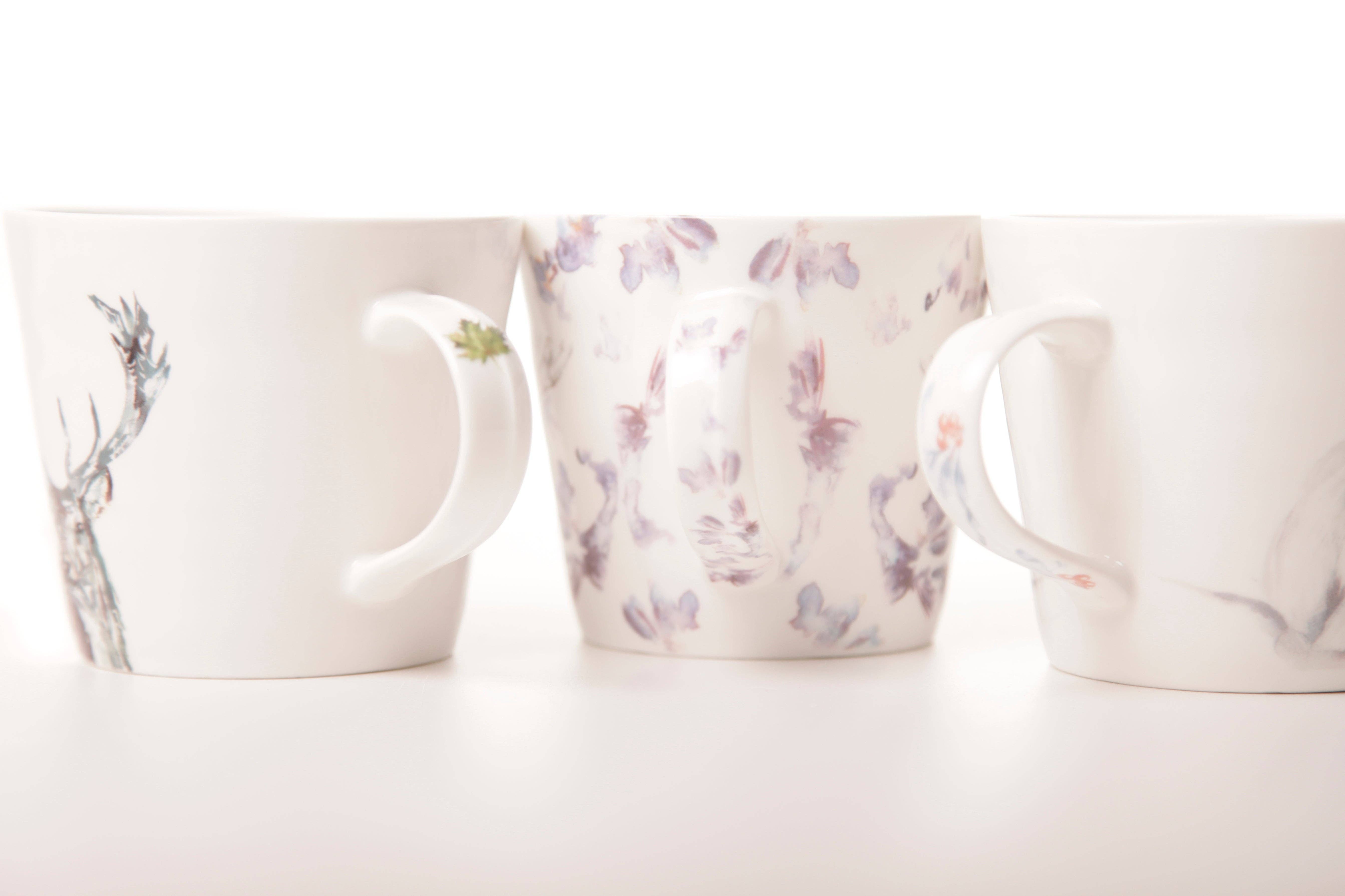 Meg Hawkins Art – wholesale Coffee mug – 'The Orchard' Bee Design Bone China Mug1