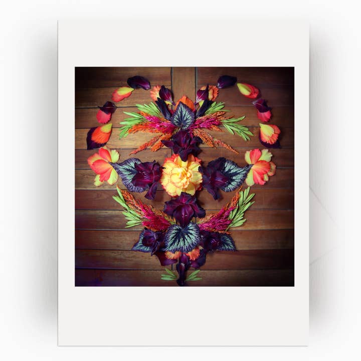 Nature / Flower Mandala Card :: Honor the Memory for wholesale by Nature Mandala Art