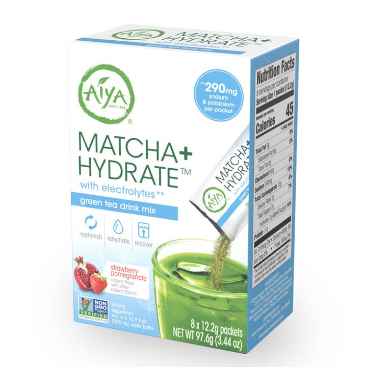 Matcha+ Hydrate ™ (8 Sticks/Box) (Case of 6 Boxes) for wholesale by Aiya Matcha
