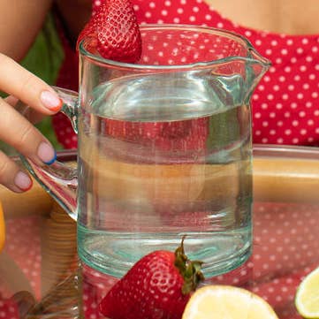 Voyage - Wholesale Carafe - Moroccan Crystal Blue Half Carafe