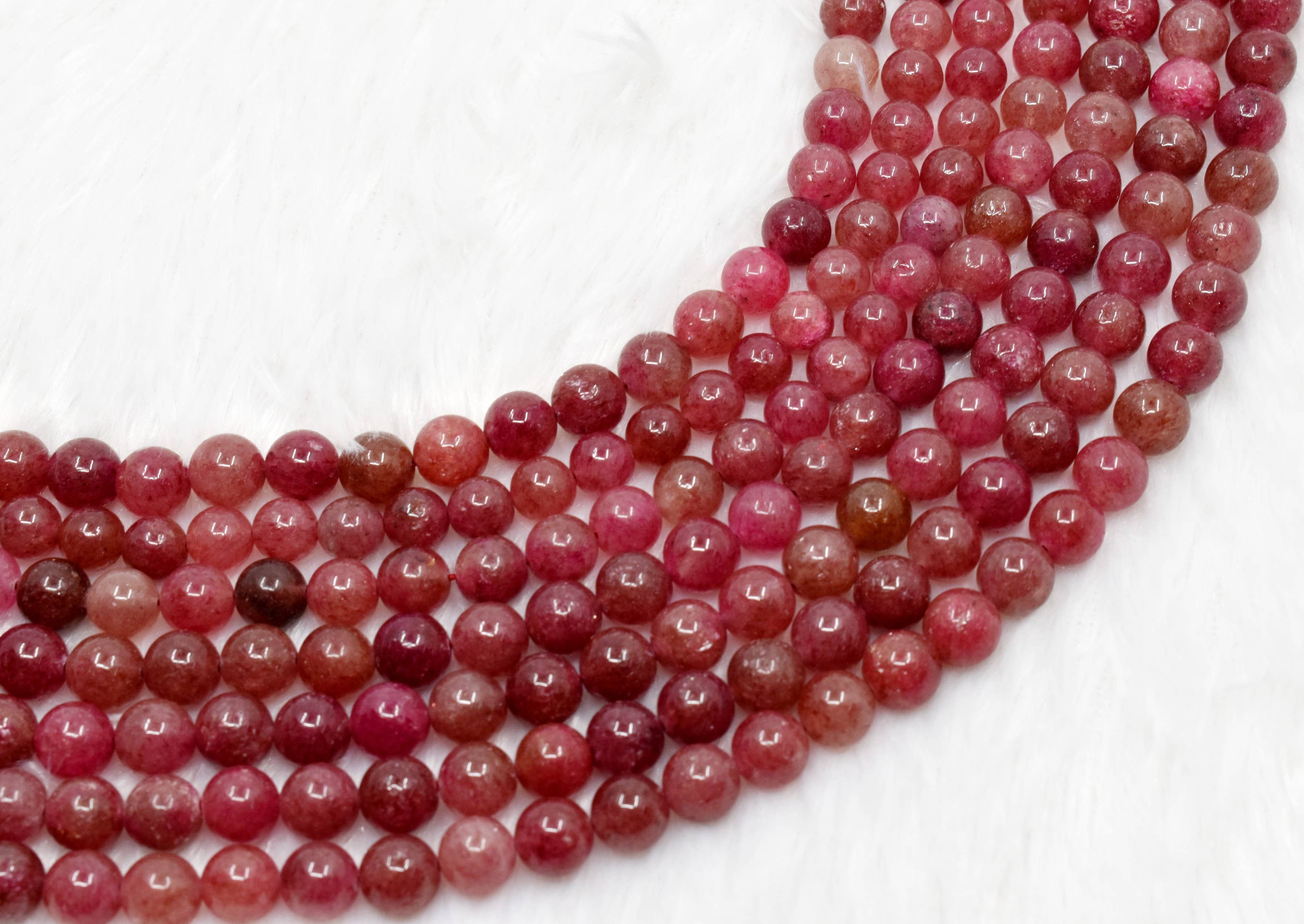 Soothing Crystals - Wholesale Beads - Crystal Jewelry Beads | Strawberry Quartz | Gemstone Beads0