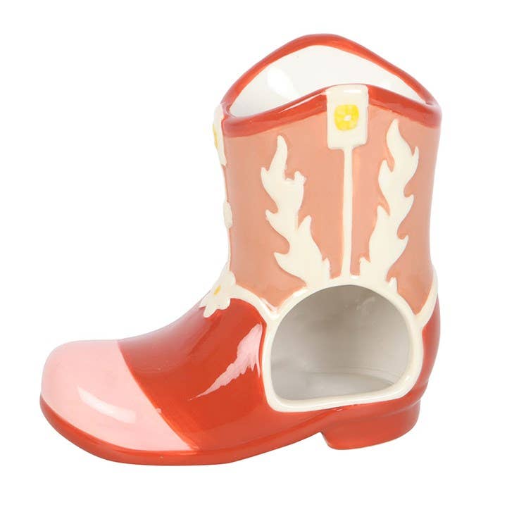 Something Different Wholesale - Wholesale Wax Warmer - Pink Cowboy Boot Oil Burner and Wax Warmer3