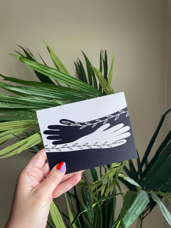 Carte de vœux (vierge) de réconfort et d'étreinte pour la vente par Steele Creative Co