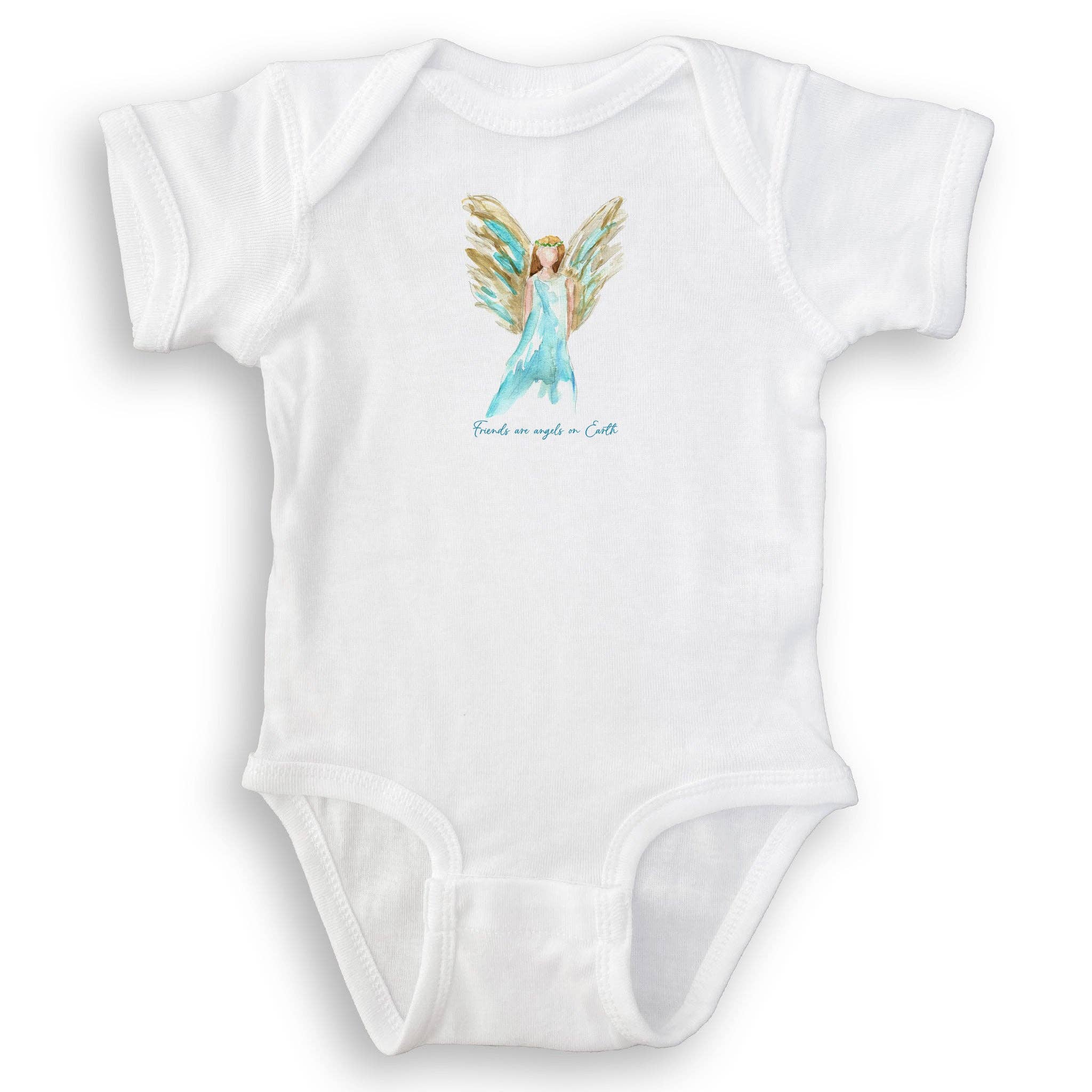 French Graffiti – Engroshandel Viskestykke – Blå himmelsk engel med venners citat14