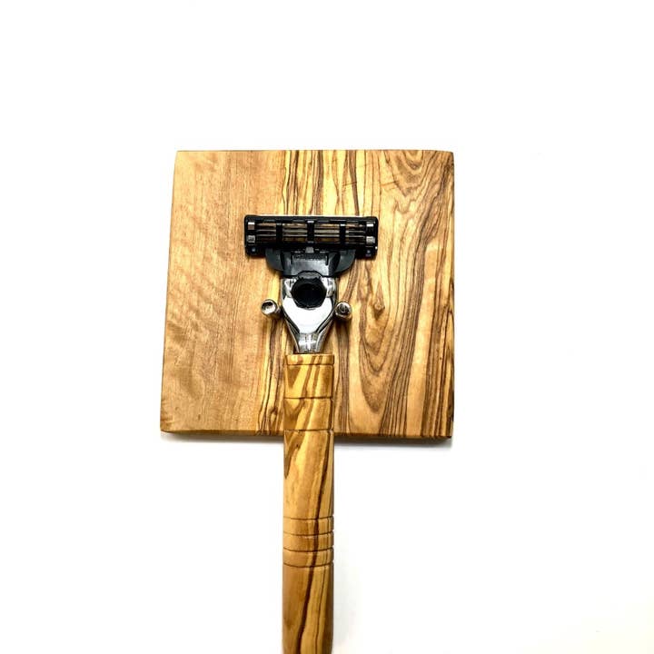 olivenholz-erleben - Wholesale Razor Stand - Men's - Wet razor holder SINGLE2