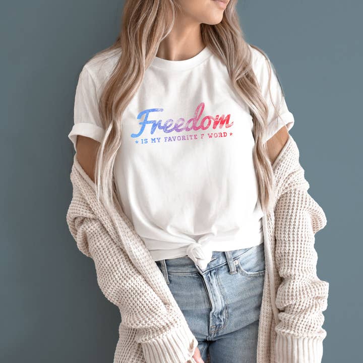 La libertad es mi camiseta con la palabra F favorita para venta al por mayor de GFF Apparel