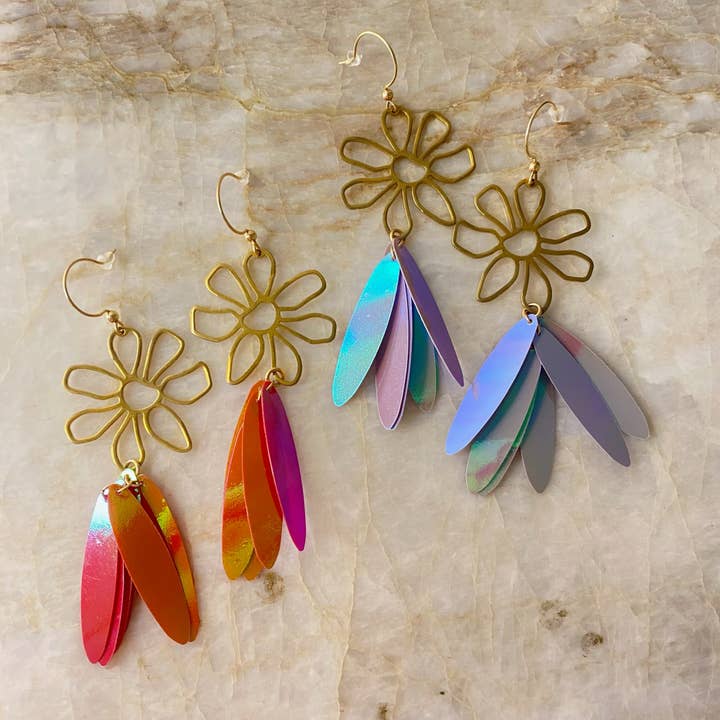 Petal Oorbellen - Groot voor wholesale door Lauren Ferrell Designs