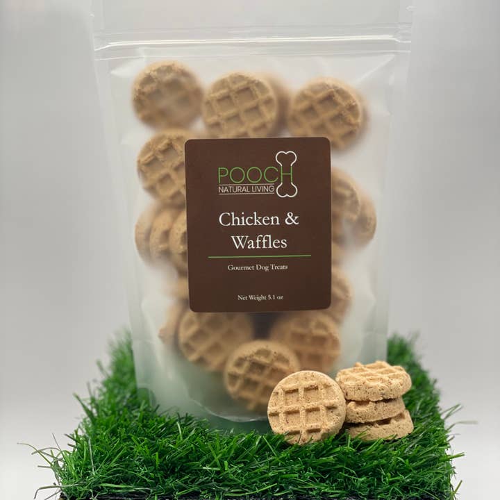 Pooch Natural Living - Wholesale Pet Treats - Dog - Chicken and Waffles0