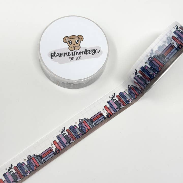 Bookshelf 11.0 Smut Bookish washi tape | 15MM for wholesale by Plannermonkeyco