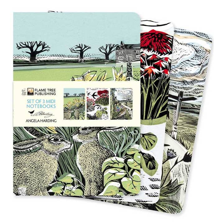 Simon & Schuster - Wholesale Book - Adult - Angela Harding: Landscapes Set of 3 Midi Notebooks by