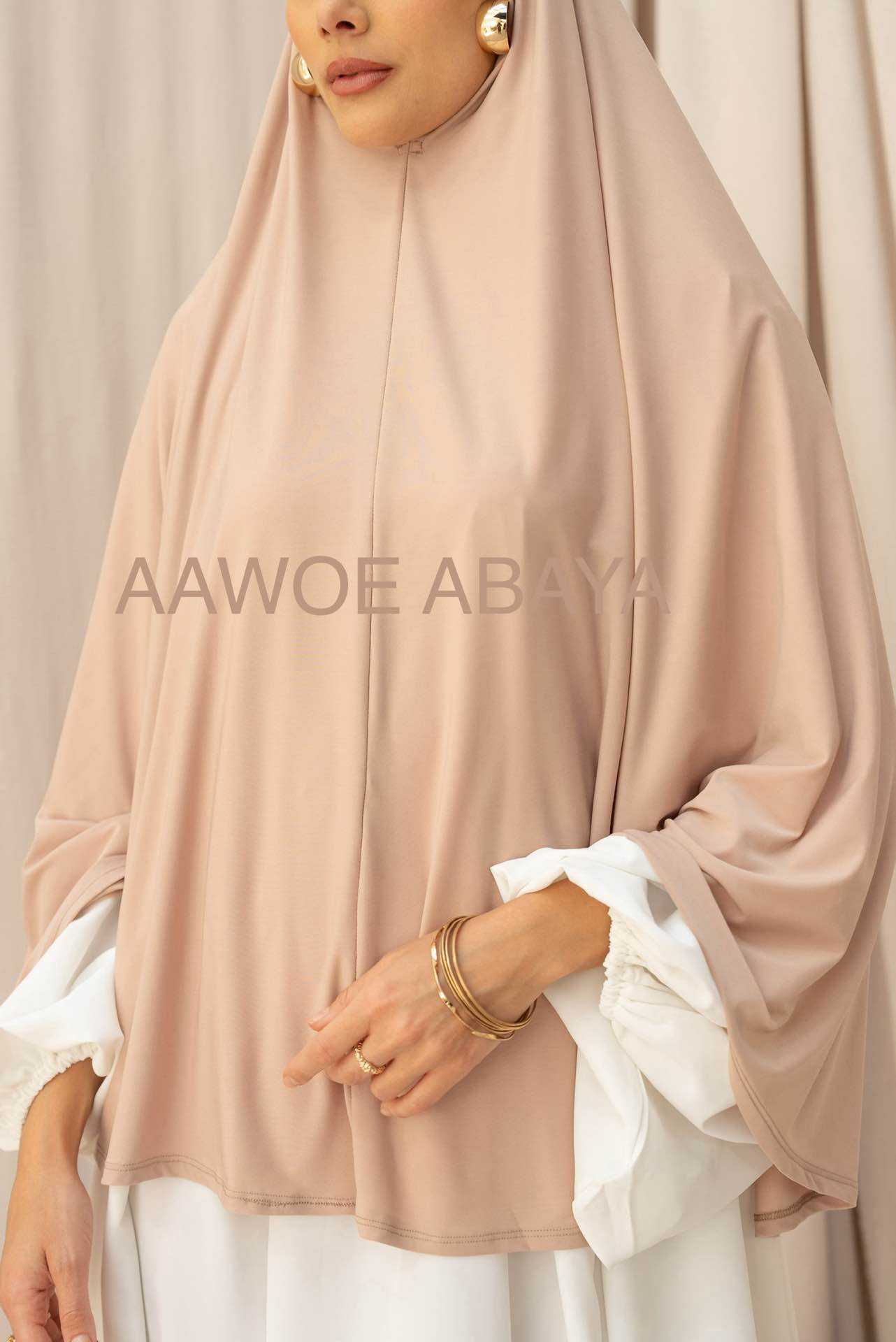 Aawoe Abaya - Wholesale Hijab - Dames - Elegante khimar met lange mouwen - 2418-KH57