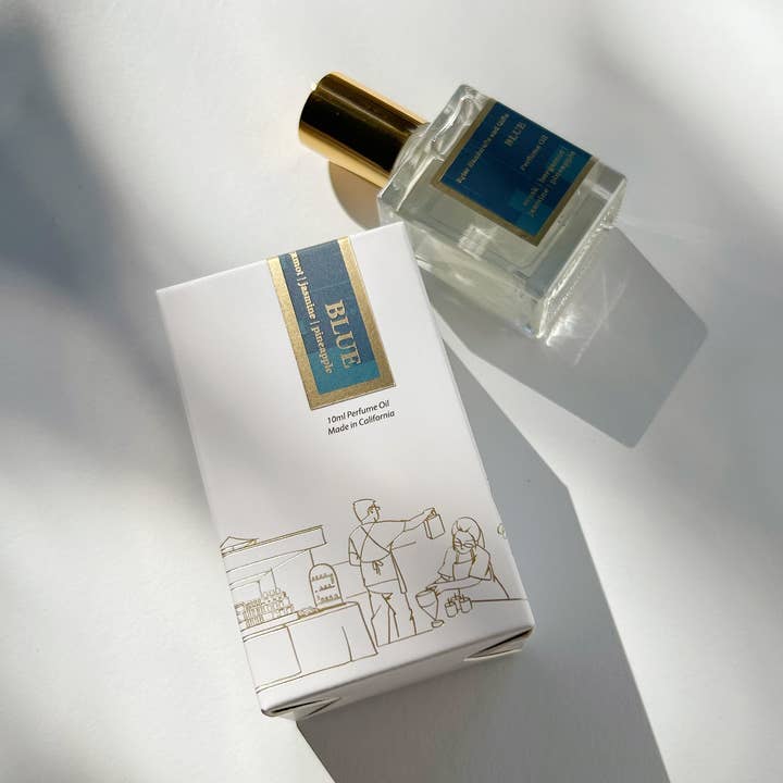 Blue - Roll-On Perfume Oil (w/ New Packaging Box) for wholesale by Kyler Handcrafts and Gifts