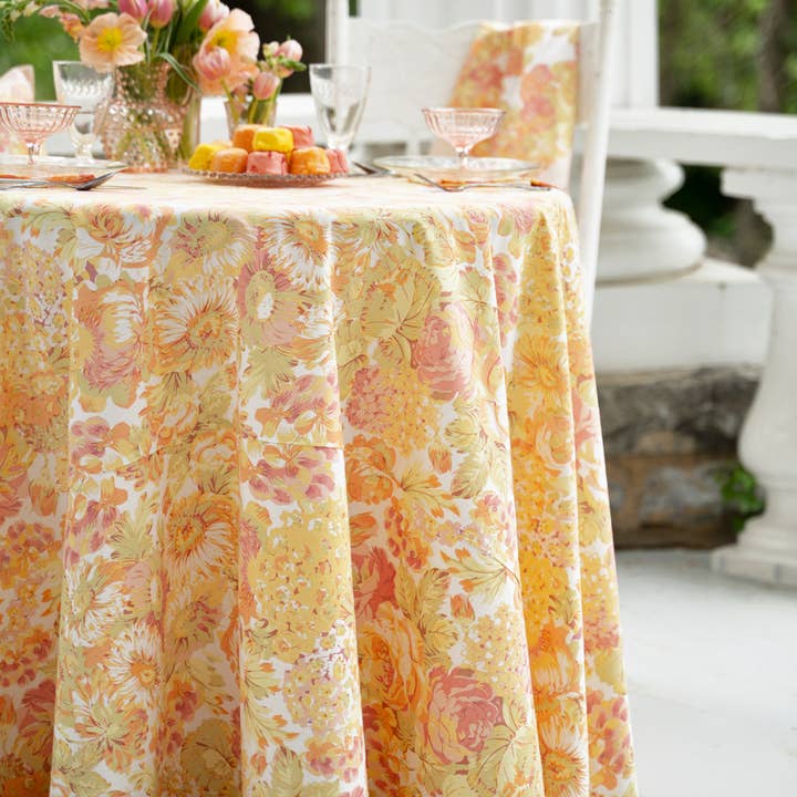 Spring Gathering Round Cloth - Sorbet for wholesale by April Cornell