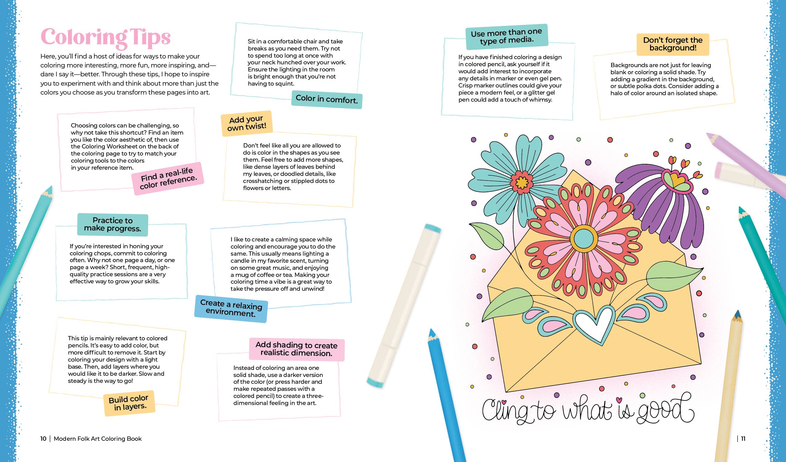 Better Day Books – Engroshandel Malebog - Voksen – Modern folkelig kunst malebog: 60 mønstre til glæde og kreativitet1