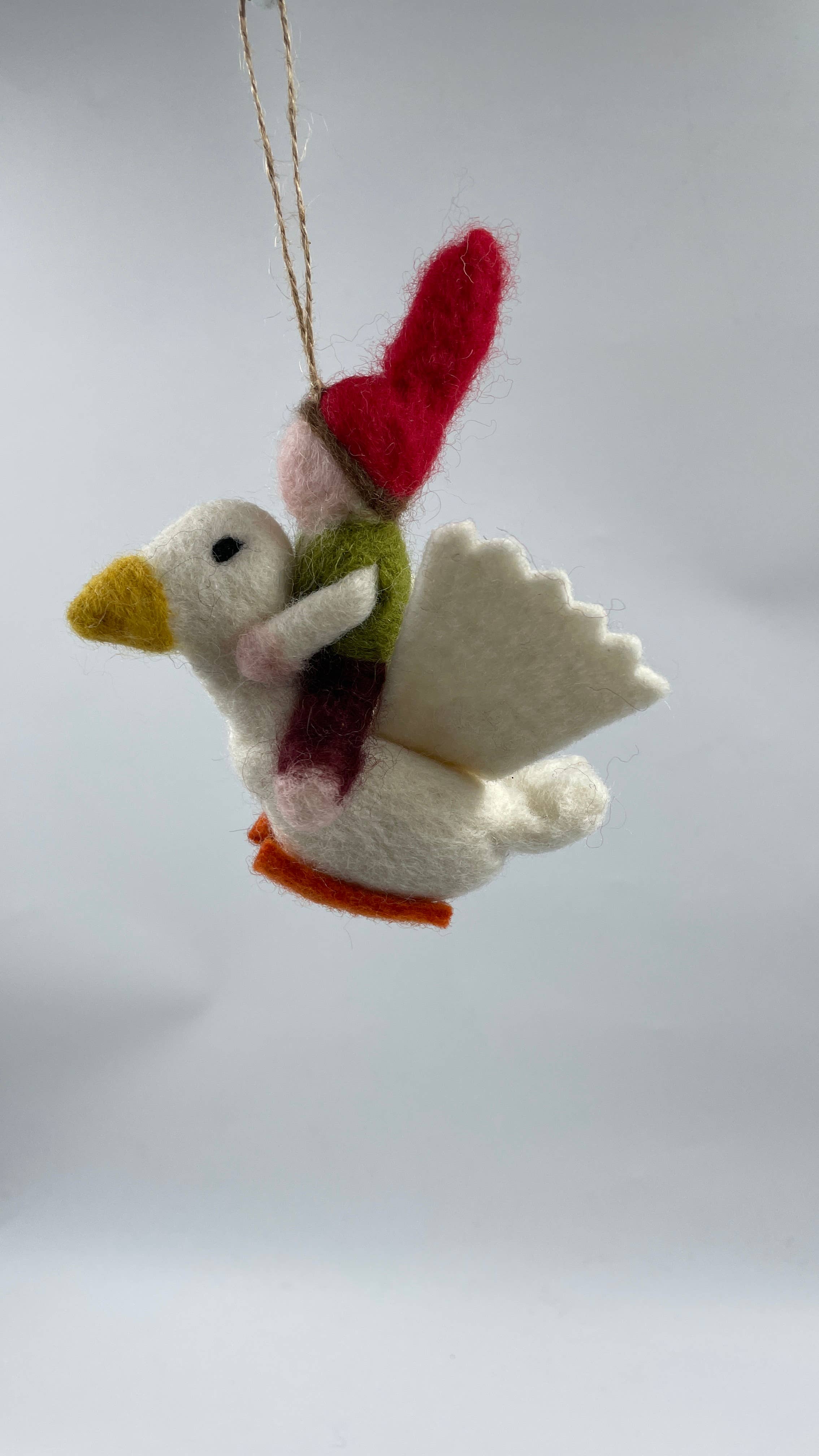 Funky Yak Ltd - Wholesale Ornament - Handmade Felt Christmas Little Elf w DeerOrnament/Decoration4