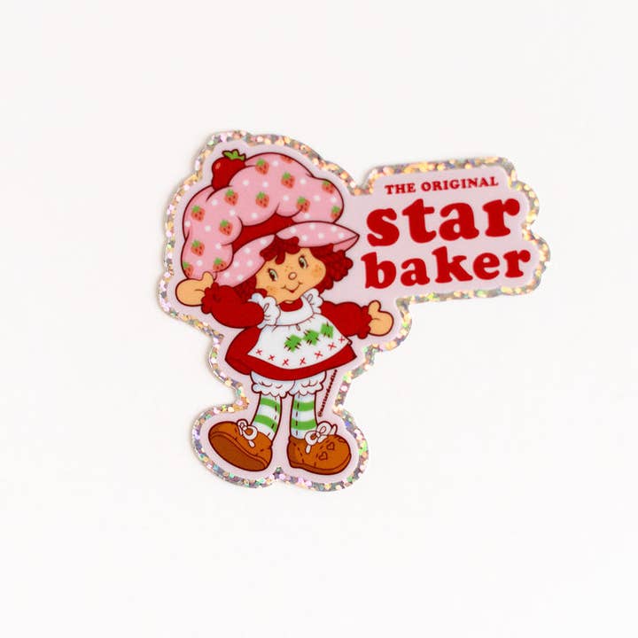 NatterDoodle - Wholesale Sticker - The Original Star Baker Strawberry Shortcake Sticker 0
