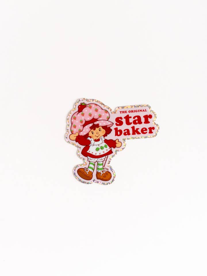 Den originale Star Baker jordbærkage klistermærke for engroshandel hos NatterDoodle