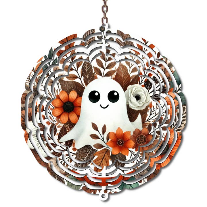 Girandola di Vento Fantasma di Halloween – 10 Pollici Metallo da Giardino Esterno per la vendita all'ingrosso da parte di Uniquely Designed By Rebecca