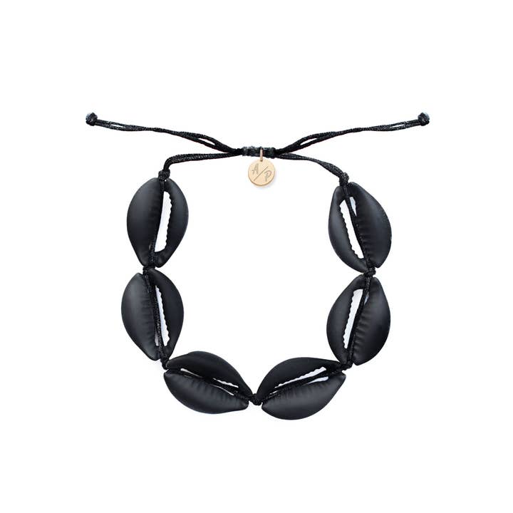 Schwarzes Muschel-Armband für Herren - Regular Shell für den Großhandel von Adriana Pappas Designs