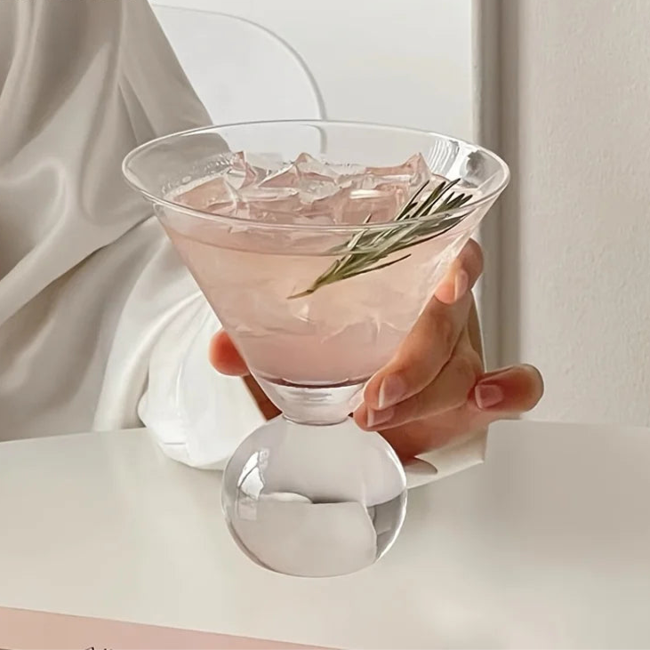 BRECK + FOX - Wholesale Cocktail/Liquor Glass - Crystal Globe Martini Glass2