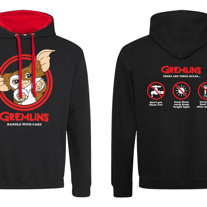 Gremlins Three Rules SuperHeroes Inc. Contrast Pullover Hoodie for wholesale by Heroes Inc. Europe B.V.