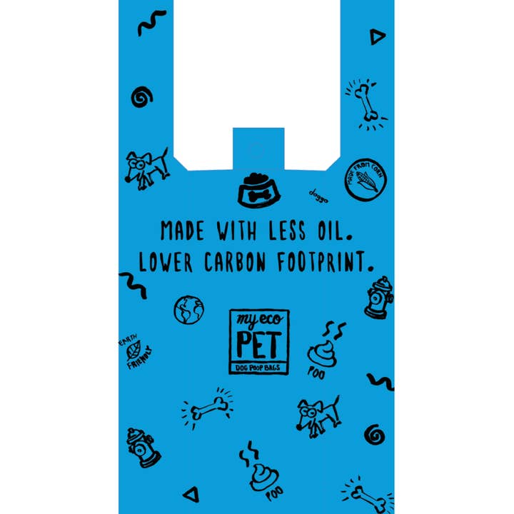 Biohybrid™ Pet Poop Tasker med håndtag - Karton med 2.000 poser for engroshandel hos MY ECO PET