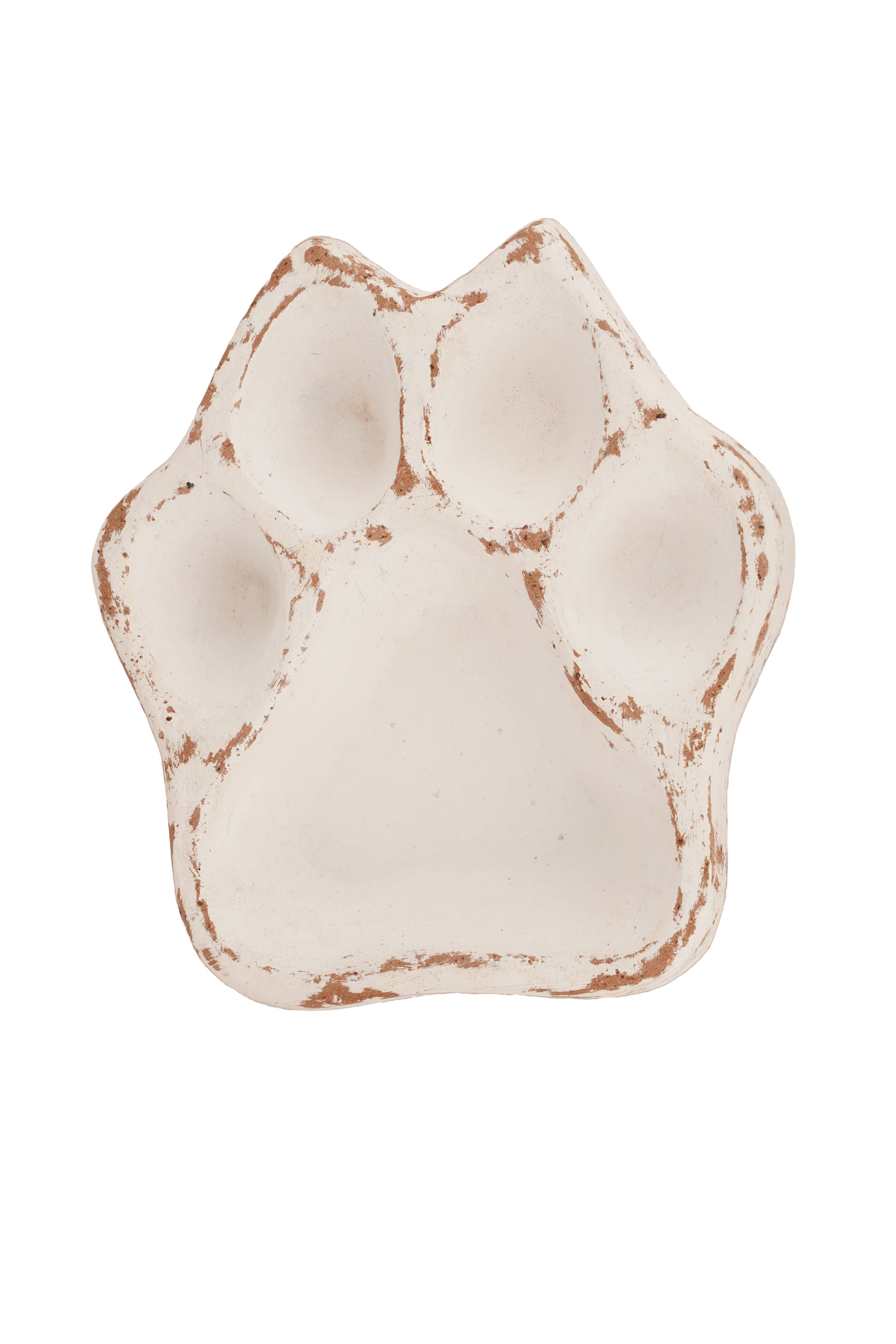 My Amigos Imports - Wholesale Candle Holder - CLEARANCE-Clay Dog Paw Vessel-Bowl-7x8 in-Candle-3 Colors7