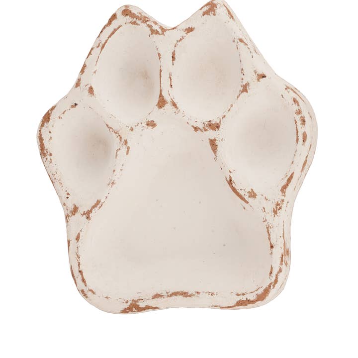 My Amigos Imports - Wholesale Candle Holder - CLEARANCE-Clay Dog Paw Vessel-Bowl-7x8 in-Candle-3 Colors7