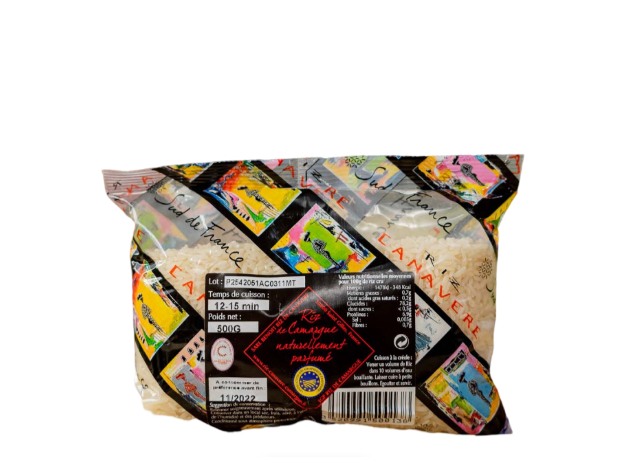 CANAVERE – Engroshandel Ris – NATURLIGT AROMATISERET IGP CAMARGUE RIS - 500 G0