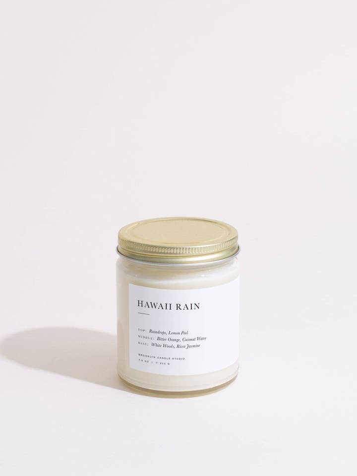 Hawaii Rain Jar Candle (Seasonal) for wholesale by Brooklyn Candle Studio (EU)