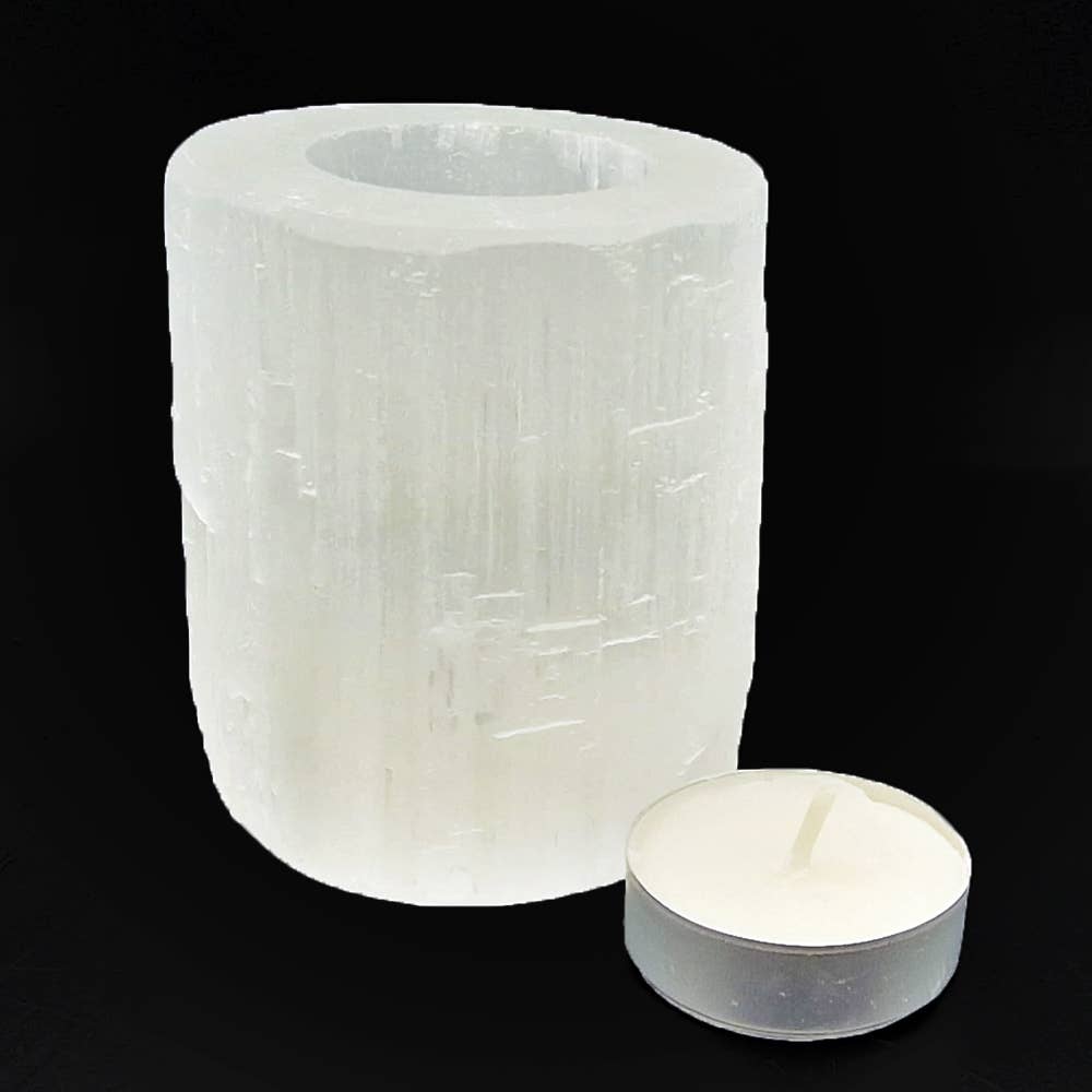 Shamans Crystal - Vente Bougeoirs - Bougeoir en forme de T en cristal de sélénite3