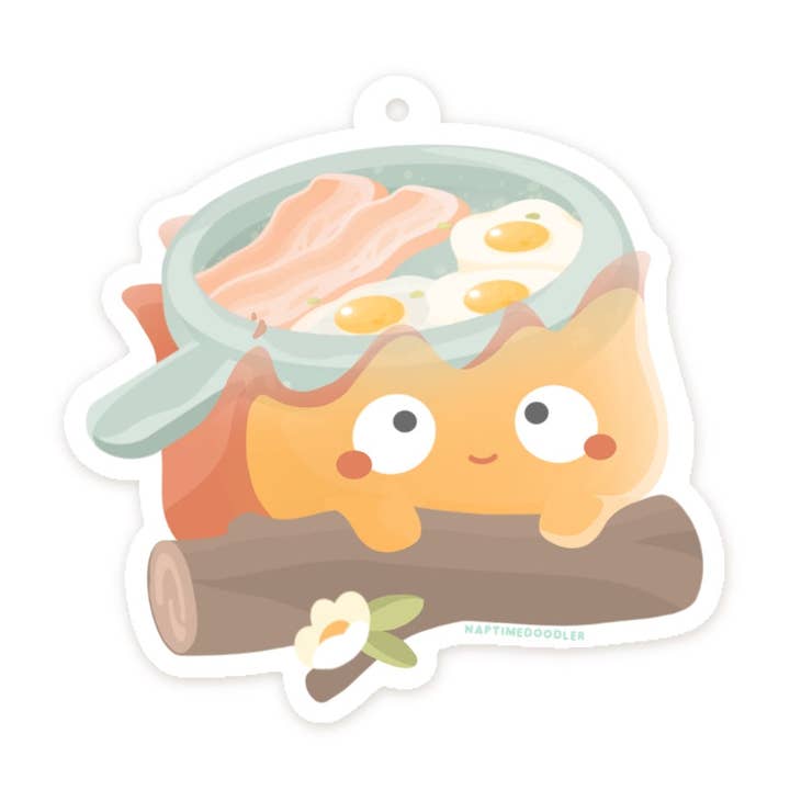 Flame Breakfast Sakura Air Freshener for wholesale by Naptime Doodler