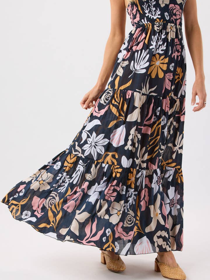 Shellscapes Black Kailani Maxi Dress for wholesale on Faire7